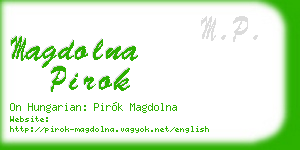 magdolna pirok business card