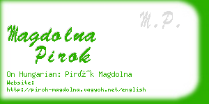 magdolna pirok business card